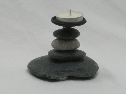 Rock Candle Holder