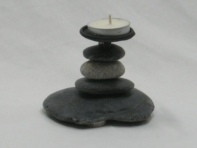 Rock Candle Holder